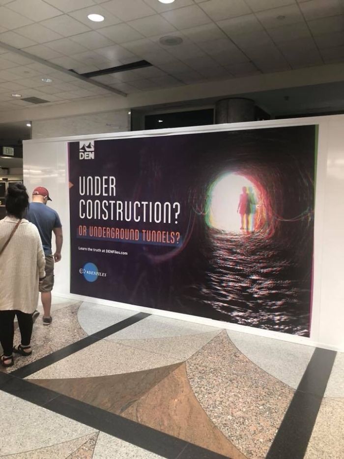Denver International Airport Trolls Travelers With The Most Genius Conspiracy Theory Campaign Denver International Airport Trolls Travelers With The Most Genius Conspiracy Theory Campaign