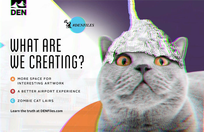 Denver International Airport Trolls Travelers With The Most Genius Conspiracy Theory Campaign Denver International Airport Trolls Travelers With The Most Genius Conspiracy Theory Campaign