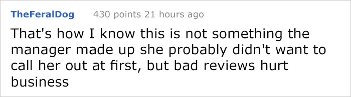 Customer Leaves A One-Star Review For Restaurant, Unluckily For Her, The Owner Remembers Her Too Well