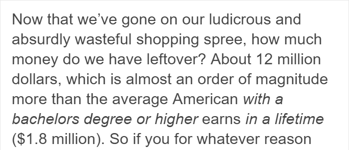 Tumblr User Explained What It Means To Be A Billionaire, And It Will Make You Feel Poor