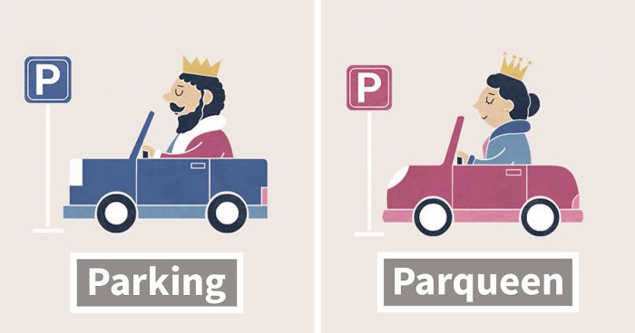 I Drew A Series Of Silly Puns And Their Opposites