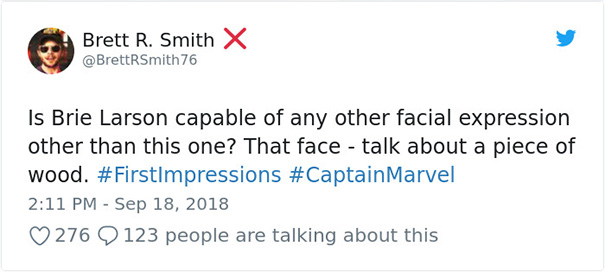 An Internet Troll Told Marvel Studio's First Solo Female Superhero To Smile, So She Shut Him Down In Epic Way An Internet Troll Told Marvel Studio's First Solo Female Superhero To Smile, So She Shut Him Down In Epic Way