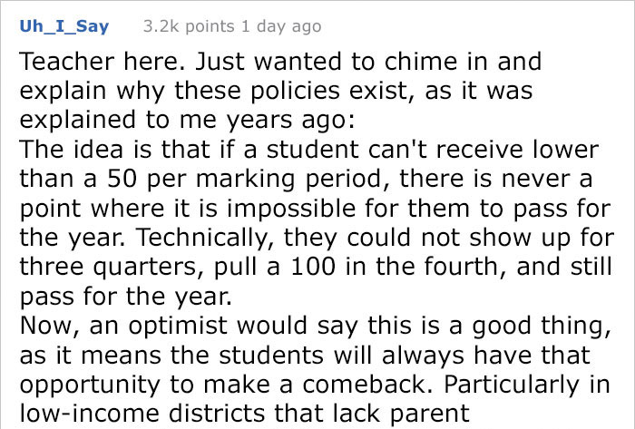 Teacher Says She Got Fired For Giving Zeroes To Students That Did Not Turn In Their Work, And It Escalated Quickly Teacher Says She Got Fired For Giving Zeroes To Students That Did Not Turn In Their Work, And It Escalated Quickly