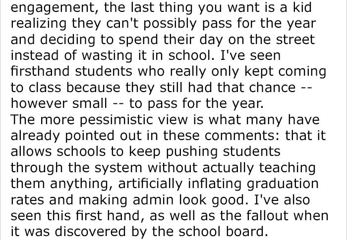 Teacher Says She Got Fired For Giving Zeroes To Students That Did Not Turn In Their Work, And It Escalated Quickly Teacher Says She Got Fired For Giving Zeroes To Students That Did Not Turn In Their Work, And It Escalated Quickly