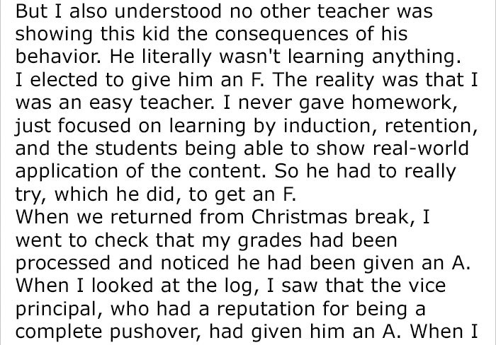 Teacher Says She Got Fired For Giving Zeroes To Students That Did Not Turn In Their Work, And It Escalated Quickly Teacher Says She Got Fired For Giving Zeroes To Students That Did Not Turn In Their Work, And It Escalated Quickly