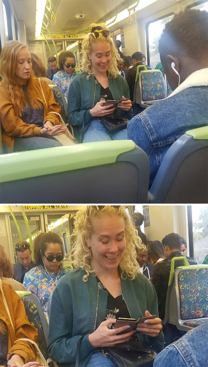 The Girl In The Back Looks Like A Seat