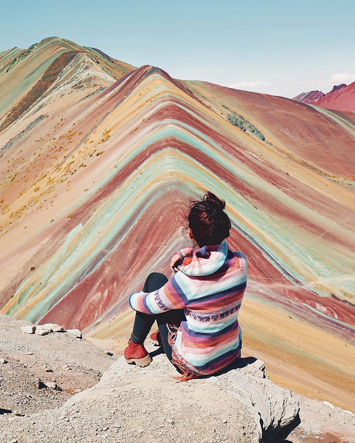 When Your Sweater Matches The Mountain