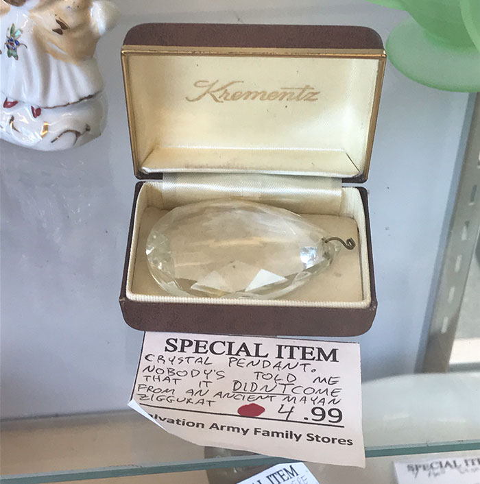 Crystal Pendant. Nobody's Told Me That It Didn't Come From An Ancient Mayan Ziggurat