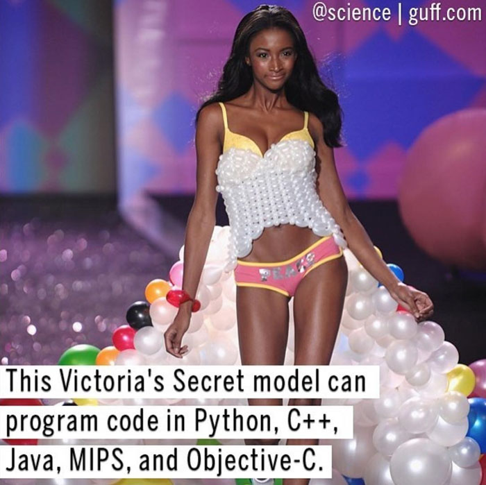 Internet Trolls Make Fun Of This Victoria's Secret Model For Saying She Can Code, Get Shut Down With Perfect Reply