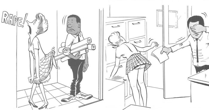 This Black Guy Drew What It Was Like Being The Only Black Man In A White Office In The 60s, And It’s Worse Than You Think