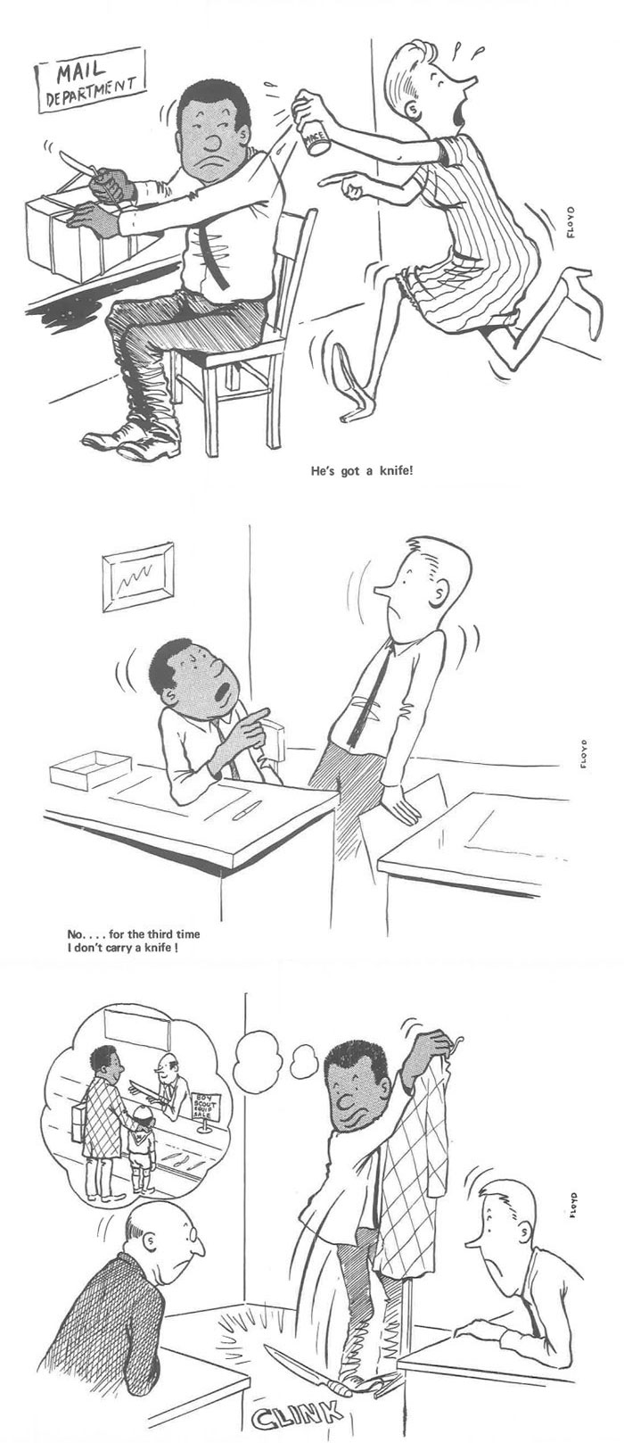 He's Got A Knife! No.... For The Third Time I Don't Carry A Knife!