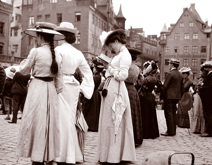Tourists At The Frauenkirche, Nürnberg, Germany