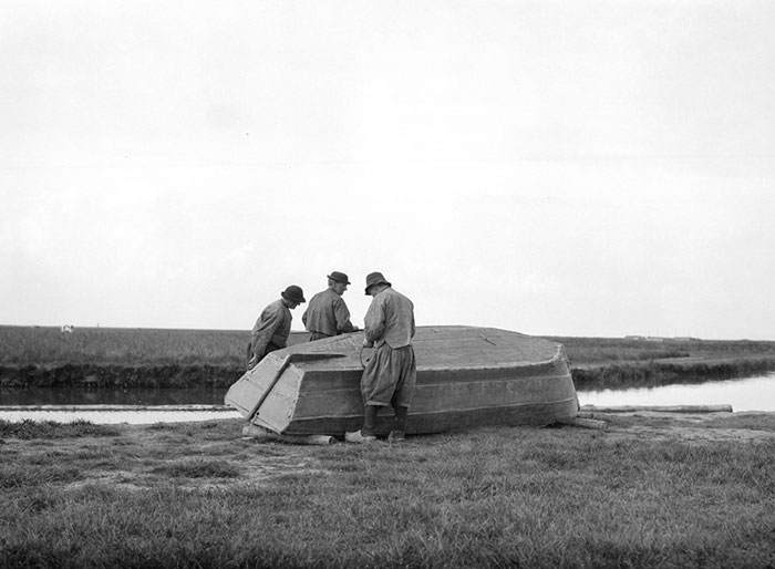 Men And Boat, Marken, Netherlands