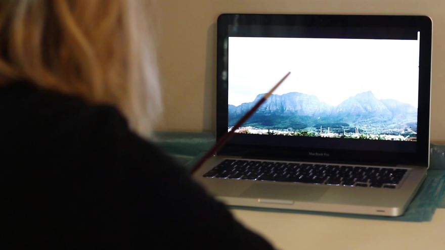 Artist Paints Mountains To Praise God Artist Paints Mountains To Praise God