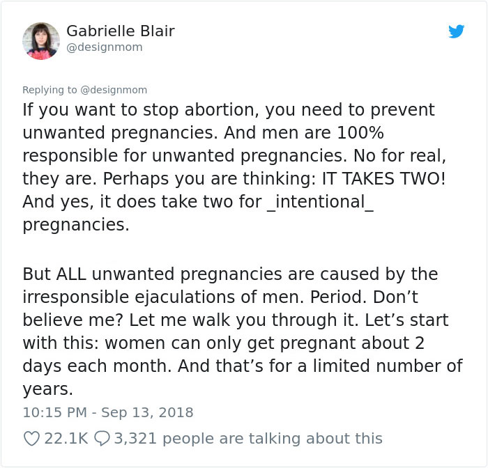 woman-anti-abortion-explains-unwanted-pregnancies-mens-fault-gabrielle-blair-5 woman-anti-abortion-explains-unwanted-pregnancies-mens-fault-gabrielle-blair-5
