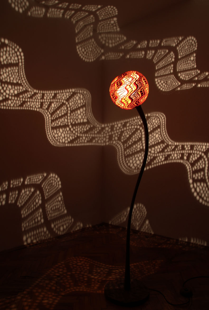 I Carved A Unique Lamp Out Of An African Fruit I Carved A Unique Lamp Out Of An African Fruit