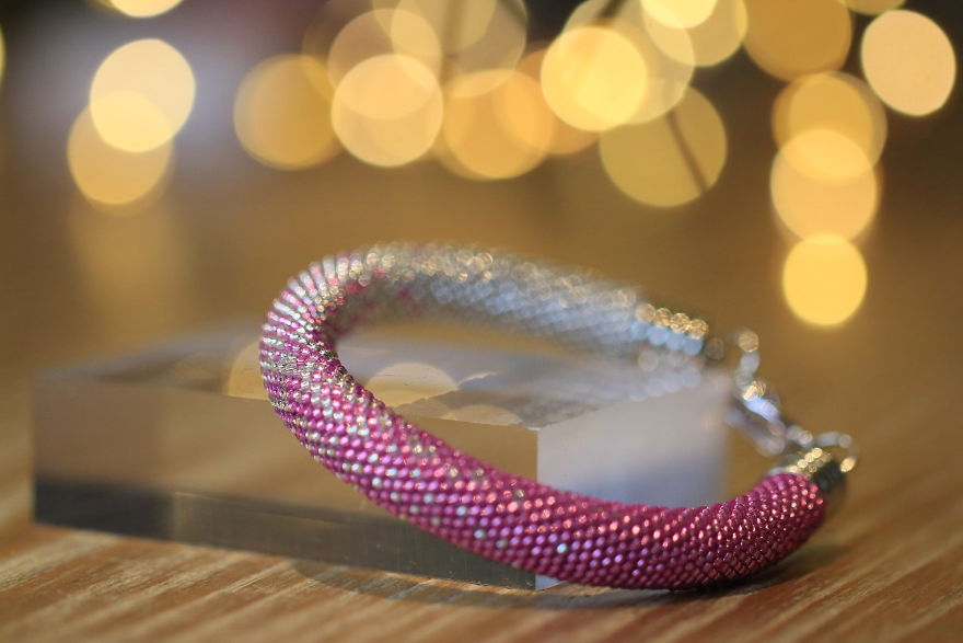 I Create Wearable Bead Crochet Art