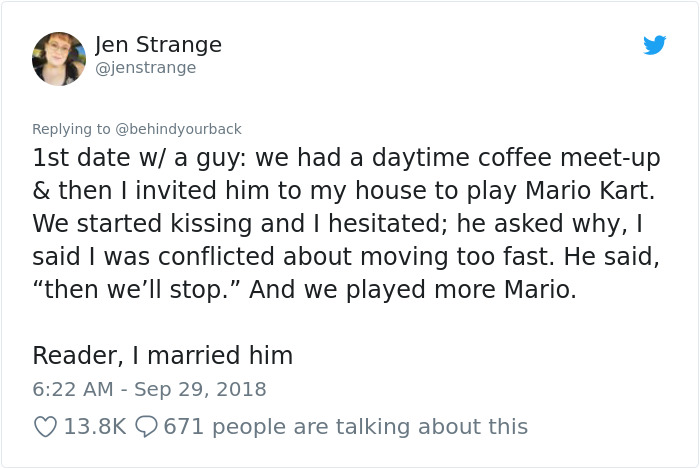Woman Tweets About All The Times Men Didn't Rape Her To Teach A Lesson On Consent Woman Tweets About All The Times Men Didn't Rape Her To Teach A Lesson On Consent