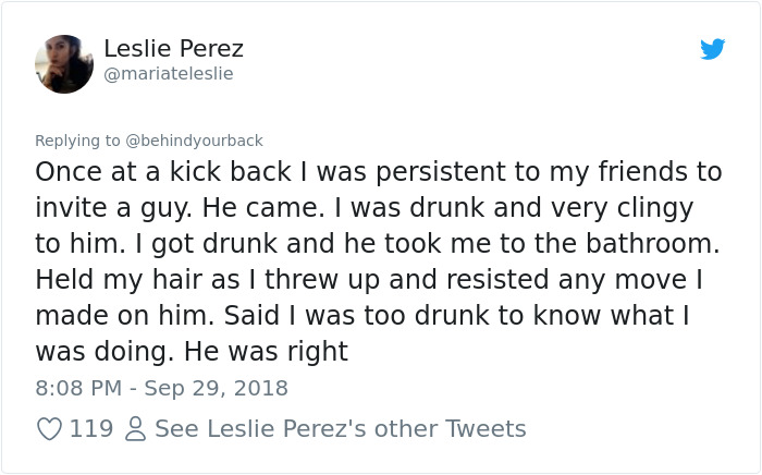 Woman Tweets About All The Times Men Didn't Rape Her To Teach A Lesson On Consent Woman Tweets About All The Times Men Didn't Rape Her To Teach A Lesson On Consent