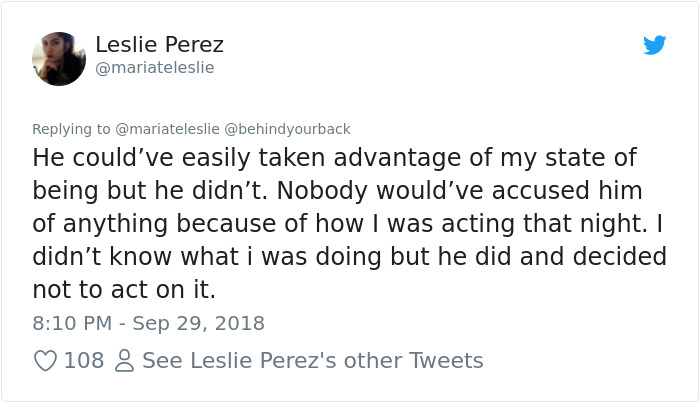 Woman Tweets About All The Times Men Didn't Rape Her To Teach A Lesson On Consent