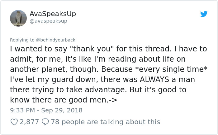 Woman Tweets About All The Times Men Didn't Rape Her To Teach A Lesson On Consent Woman Tweets About All The Times Men Didn't Rape Her To Teach A Lesson On Consent