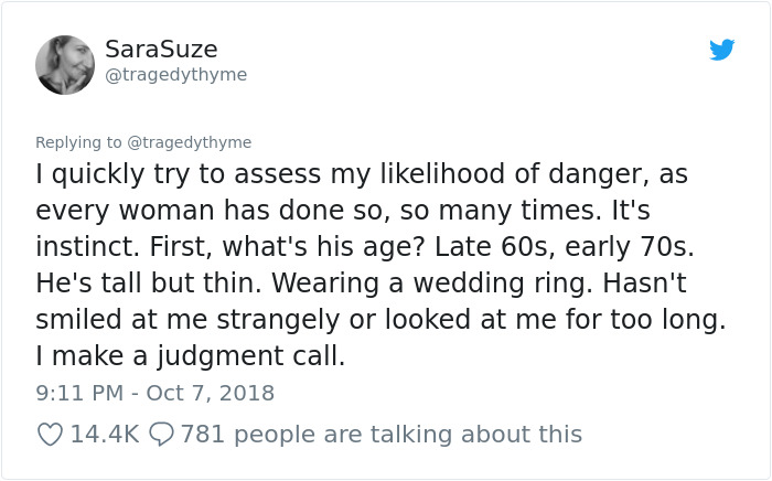 Woman's Twitter Thread Explains Why Many Women Fear Men