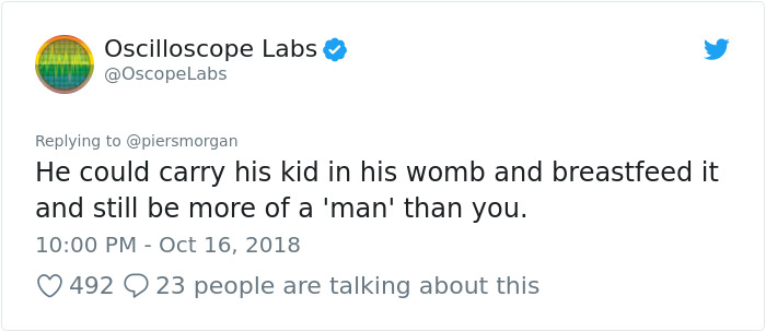 18 Best Responses To Piers Morgan Who Mocked Daniel Craig For Carrying His Baby In A 'Emasculating' Baby Carrier 18 Best Responses To Piers Morgan Who Mocked Daniel Craig For Carrying His Baby In A 'Emasculating' Baby Carrier