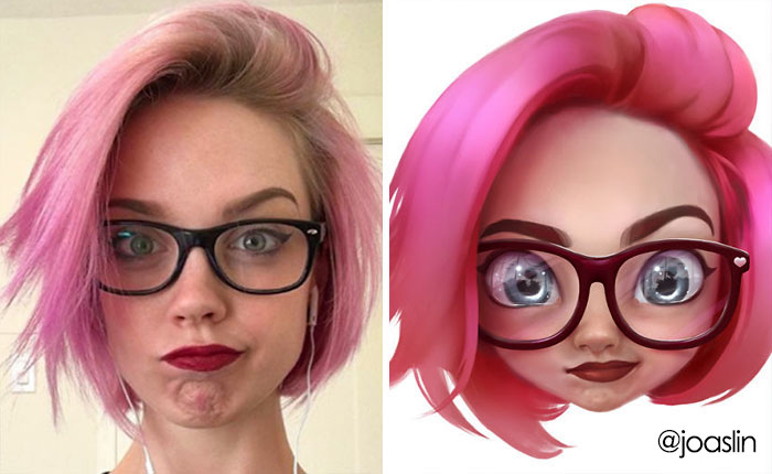 Artist Transforms People Into Adorable Cartoon Characters, And It's Crazy Cute- Disney Worthy? You Tell Me.