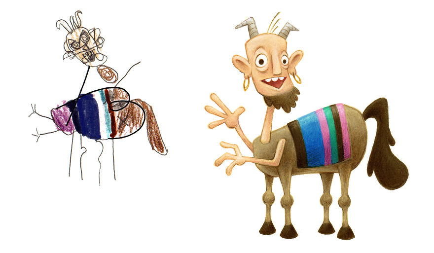 I Spent The Last 2 Years Drawing 300 Monsters Based On Kid Drawings