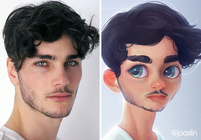 Artist Transforms People Into Adorable Cartoon Characters, And It's Crazy Cute- Disney Worthy? You Tell Me.
