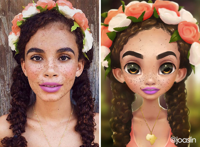 Artist Transforms People Into Adorable Cartoon Characters, And It's Crazy Cute- Disney Worthy? You Tell Me.