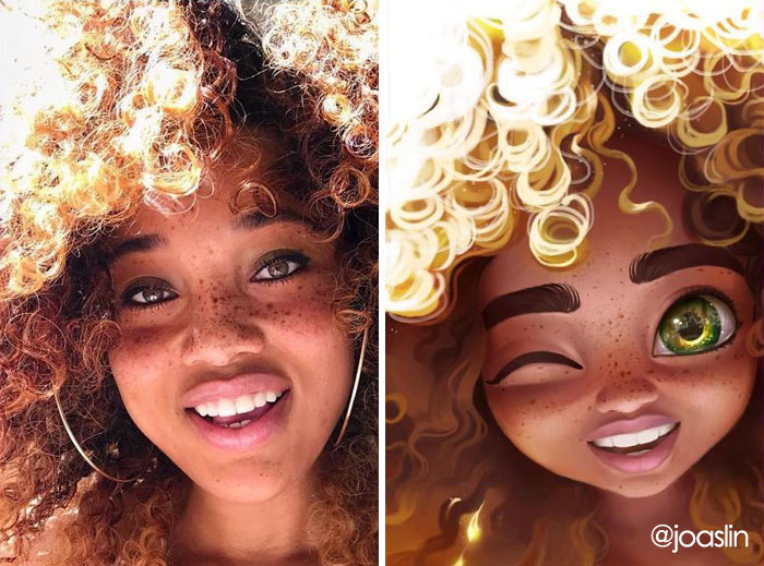 Artist Transforms People Into Adorable Cartoon Characters, And It's Crazy Cute- Disney Worthy? You Tell Me.