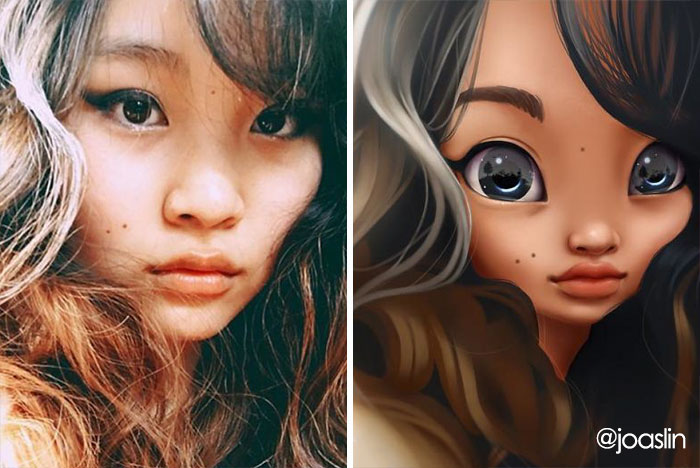 Artist Transforms People Into Adorable Cartoon Characters, And It's Crazy Cute- Disney Worthy? You Tell Me.