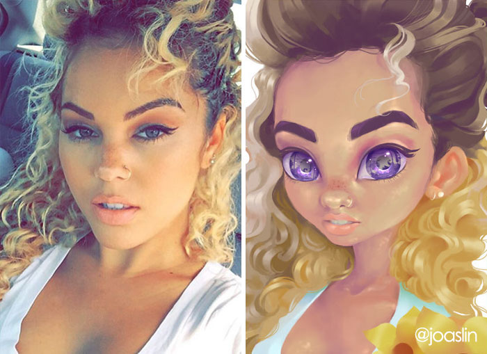 Artist Transforms People Into Adorable Cartoon Characters, And It's Crazy Cute- Disney Worthy? You Tell Me.