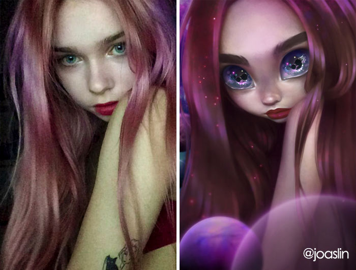 Artist Transforms People Into Adorable Cartoon Characters, And It's Crazy Cute- Disney Worthy? You Tell Me.