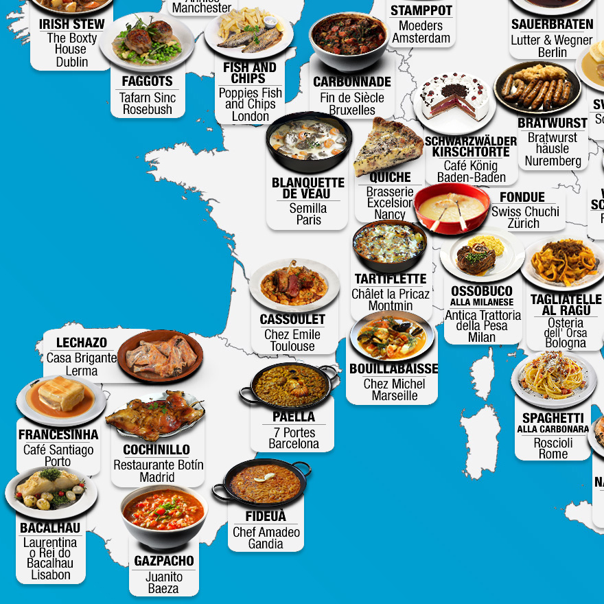 30 Maps Reveal The Tastiest Dishes Around The World 30 Maps Reveal The Tastiest Dishes Around The World