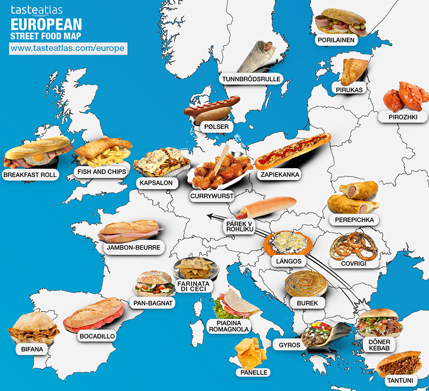 30 Maps Reveal The Tastiest Dishes Around The World 30 Maps Reveal The Tastiest Dishes Around The World