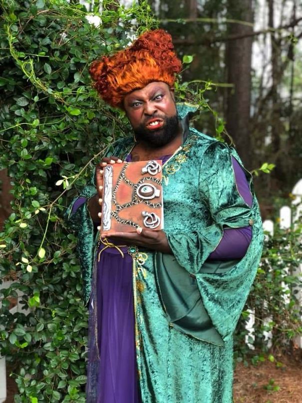 My Buddy's Winifred Sanderson Costume He Made For Halloween. Booooook!