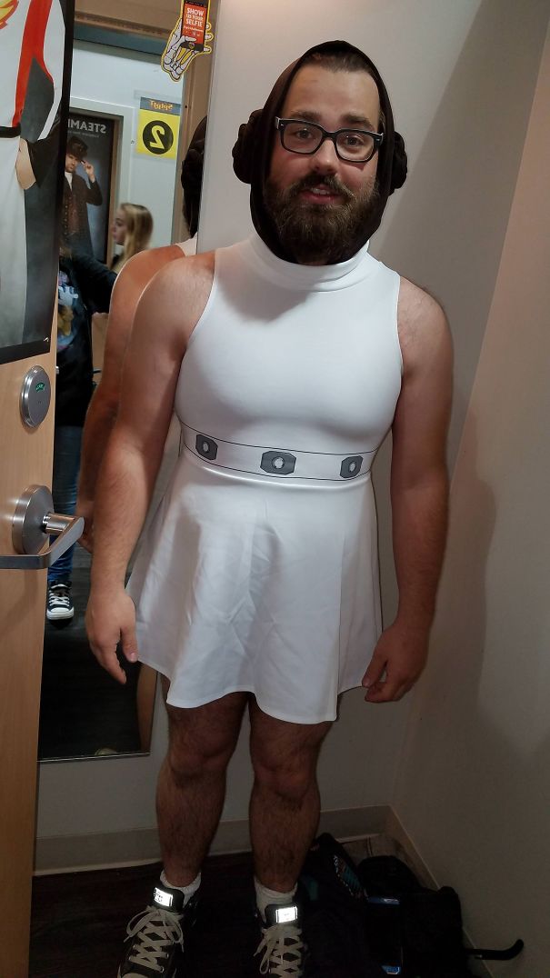 My Boyfriend Dressed Up As Princess Leia For Halloween