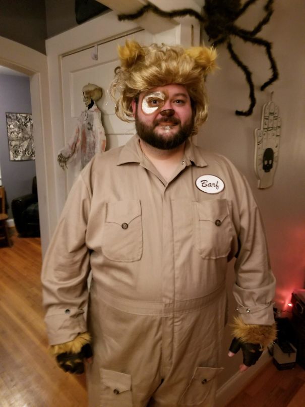 My Buddy Dressed Up As Barf From Space Balls