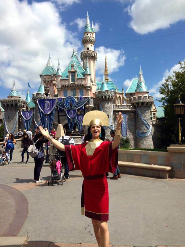This Costume Took Multiple Hours To Sew, And A Few Good Friends To Help Sneak Into Disneyland (They Have A Rule, No Disney-Themed Costumes Allowed Beyond The Staff), But Oh So Worth It For A Photo As My Favorite Disney Character In Front Of Sleeping Beauty's Castle