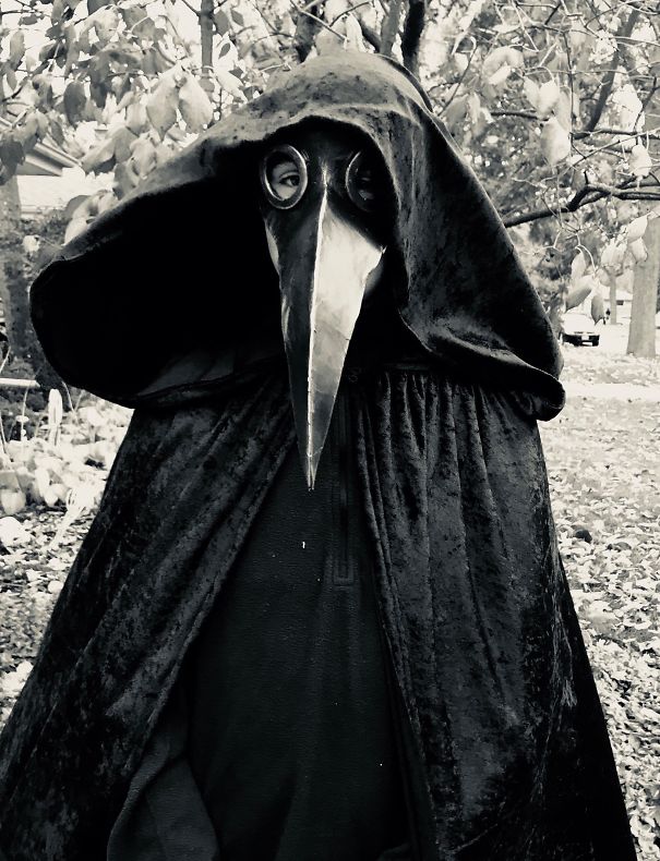 My Son’s Costume This Year Made By My Wife. About $20 Worth Of Fabric, Cardboard, And 2 Shower Rings