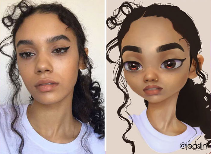 Artist Transforms People Into Adorable Cartoon Characters, And It's Crazy Cute- Disney Worthy? You Tell Me.