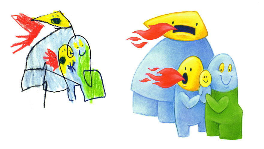 I Spent The Last 2 Years Drawing 300 Monsters Based On Kid Drawings