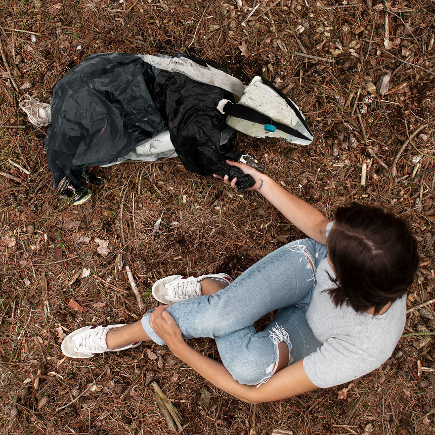 After My Picture Went Viral I Knew That I Needed To Make More Art From The Litter That I Find