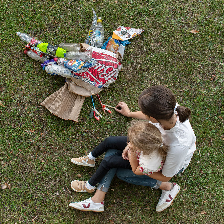 After My Picture Went Viral I Knew That I Needed To Make More Art From The Litter That I Find After My Picture Went Viral I Knew That I Needed To Make More Art From The Litter That I Find