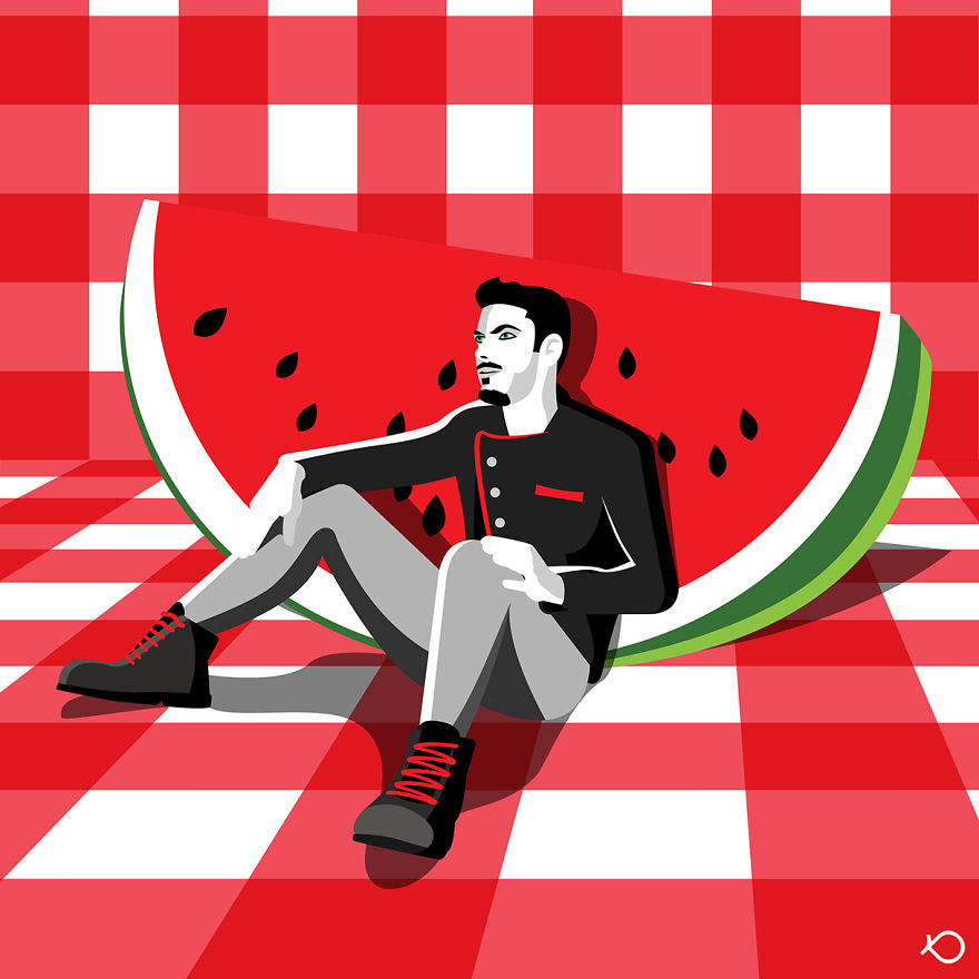 I Create Minimalist And Colorful Digital Illustrations