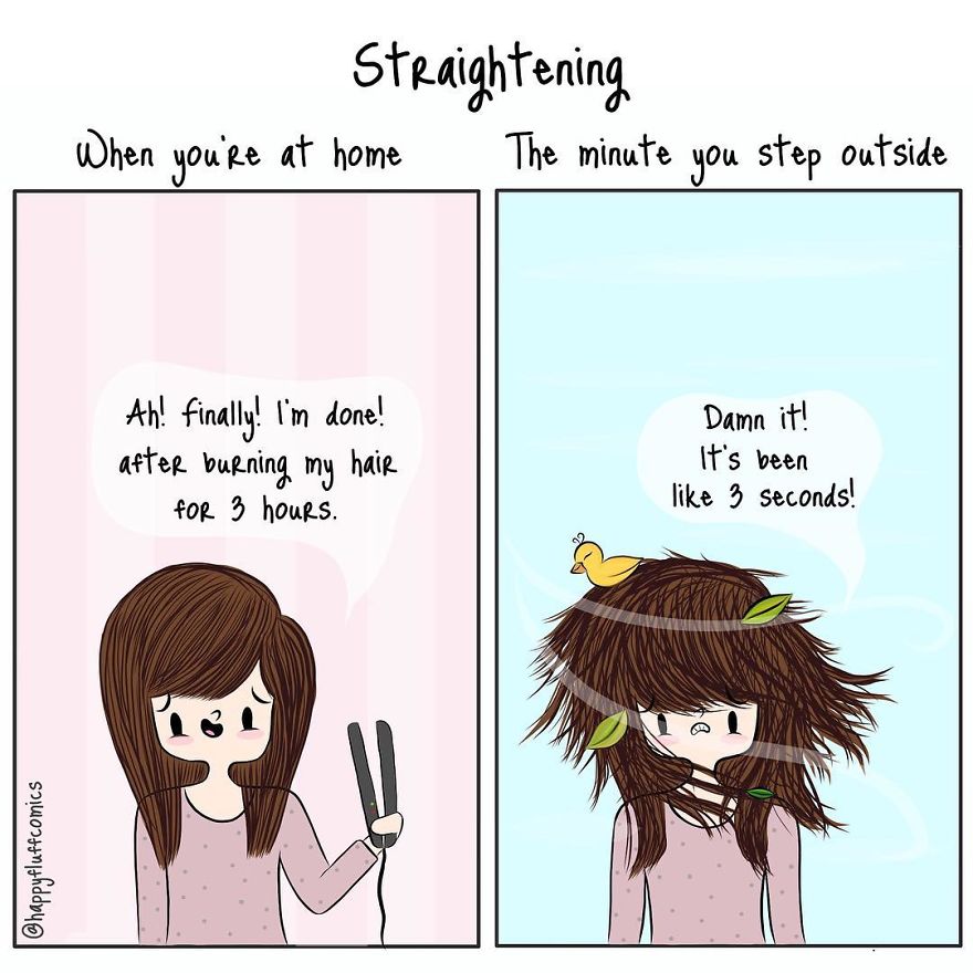 Artist Creates Illustrations Of The Daily Problems Of A Modern Girl And You Will Surely Laugh At It