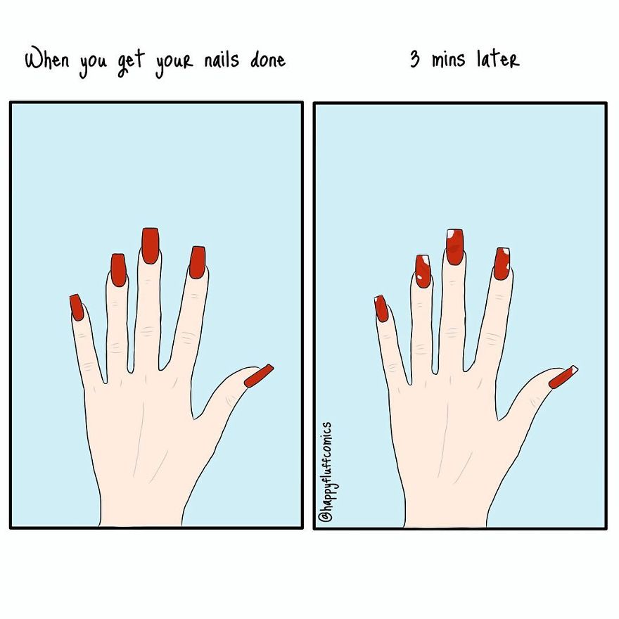 Artist Creates Illustrations Of The Daily Problems Of A Modern Girl And You Will Surely Laugh At It