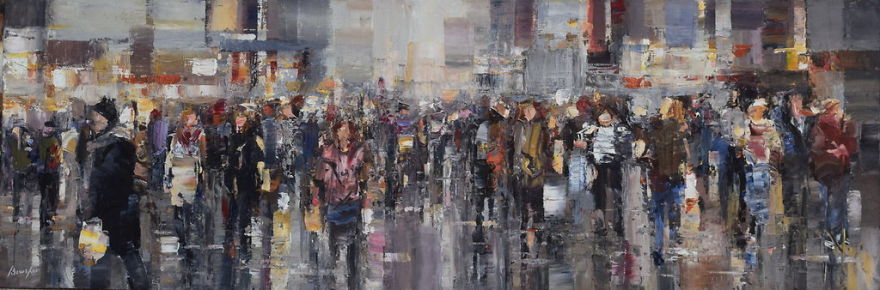 Artist Ditches Brushes To Paint Manchester With Coffee Shop Loyalty Card